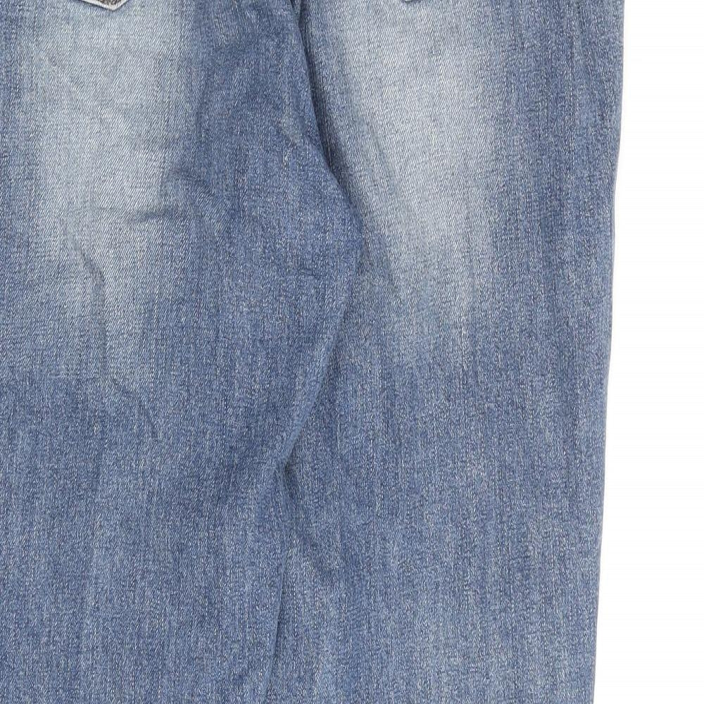 H. Connect Womens Blue Cotton Mom Jeans Size 32 in L27 in Regular Zip