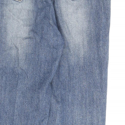 H. Connect Womens Blue Cotton Mom Jeans Size 32 in L27 in Regular Zip