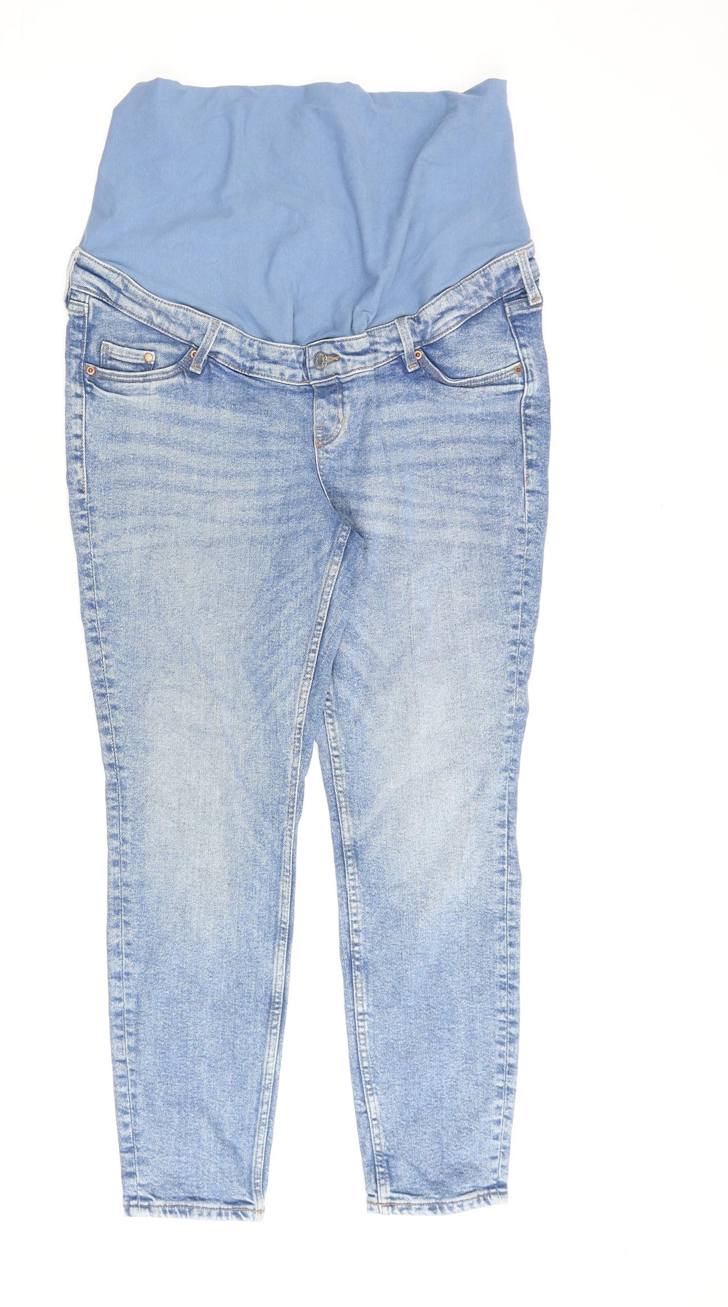 Womens UK Size L H&M Regular Fit Skinny Blue Jeans