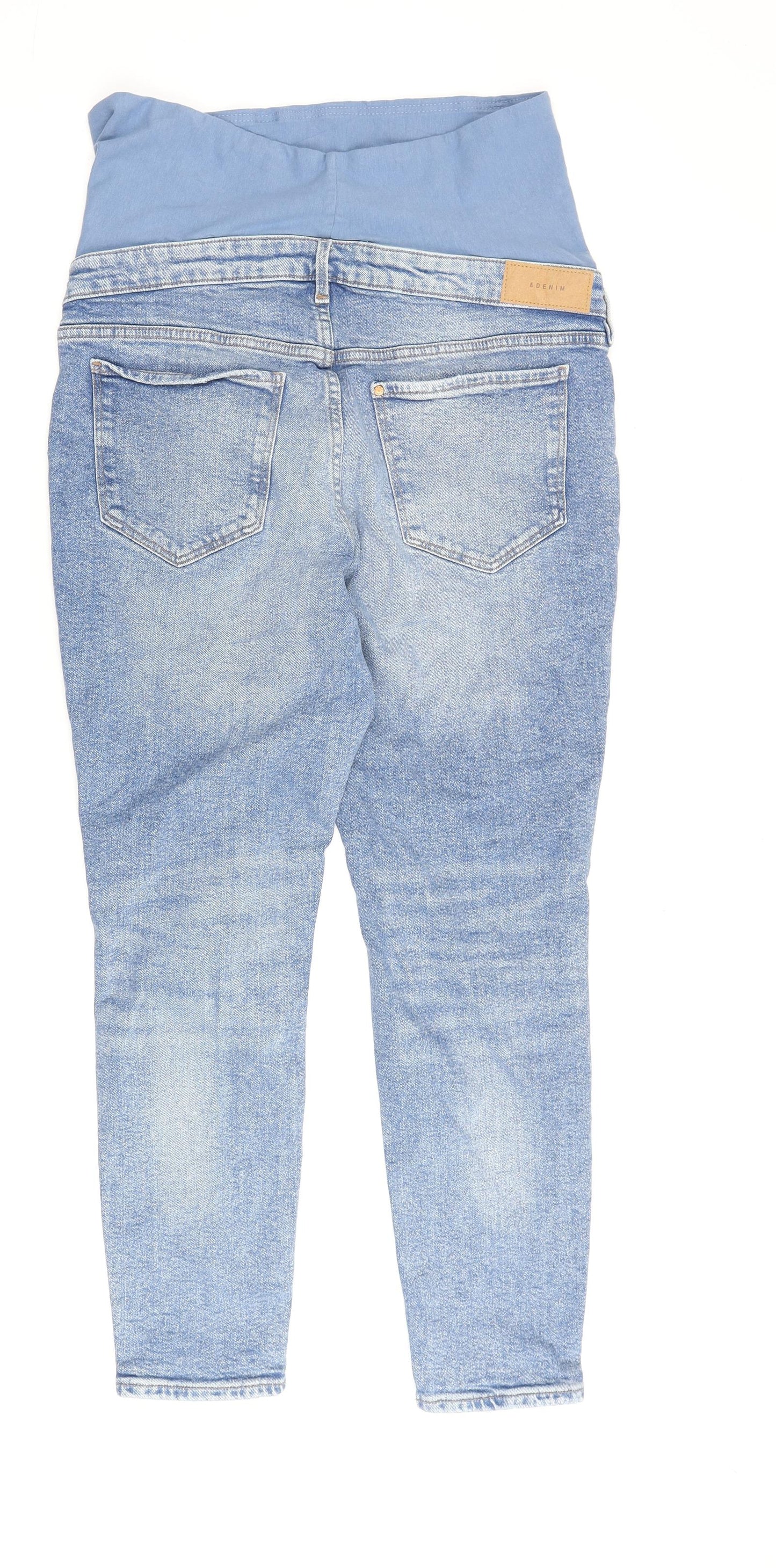 Womens UK Size L H&M Regular Fit Skinny Blue Jeans