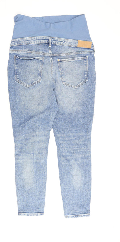 Womens UK Size L H&M Regular Fit Skinny Blue Jeans