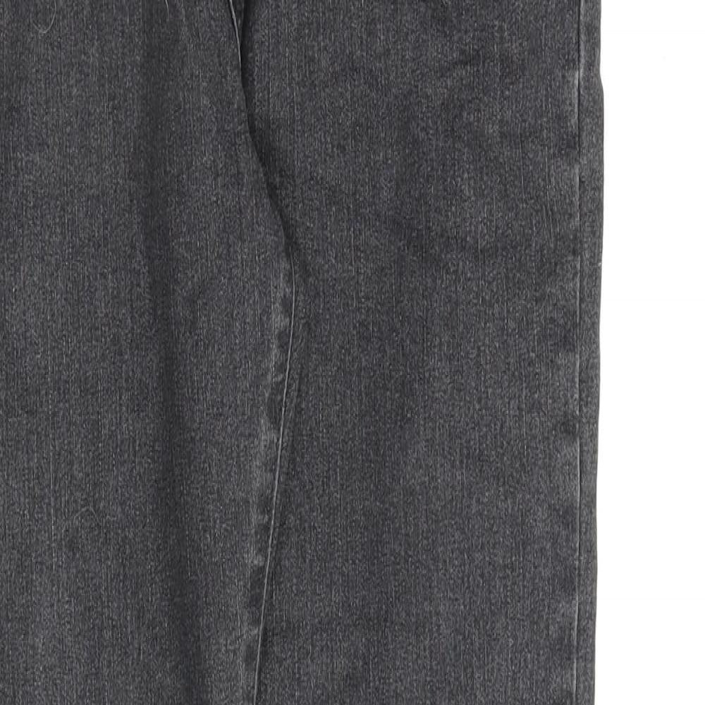 Very Girls Grey Cotton Skinny Jeans Size 15 Years L28 in Regular Zip