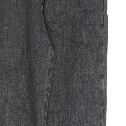 Very Girls Grey Cotton Skinny Jeans Size 15 Years L28 in Regular Zip