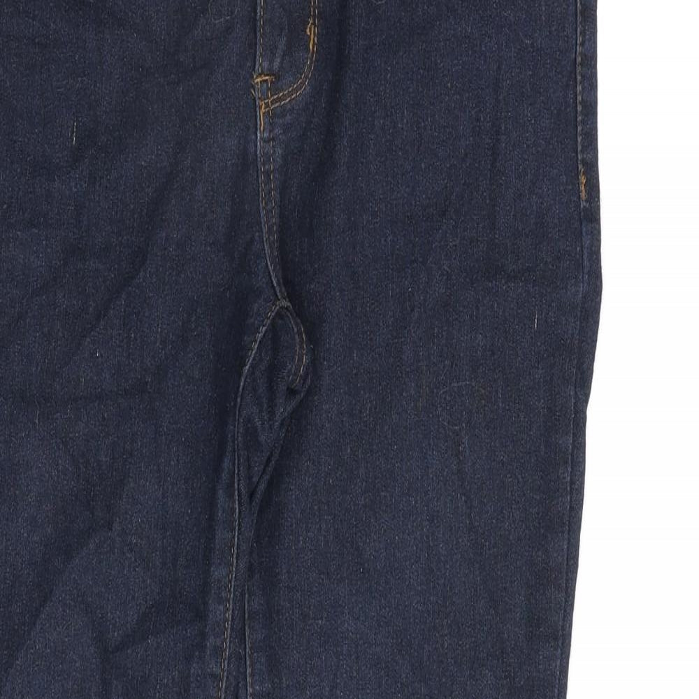 FOREVER 21 Womens Blue Herringbone Cotton Skinny Jeans Size 30 in L27 in Regular Zip