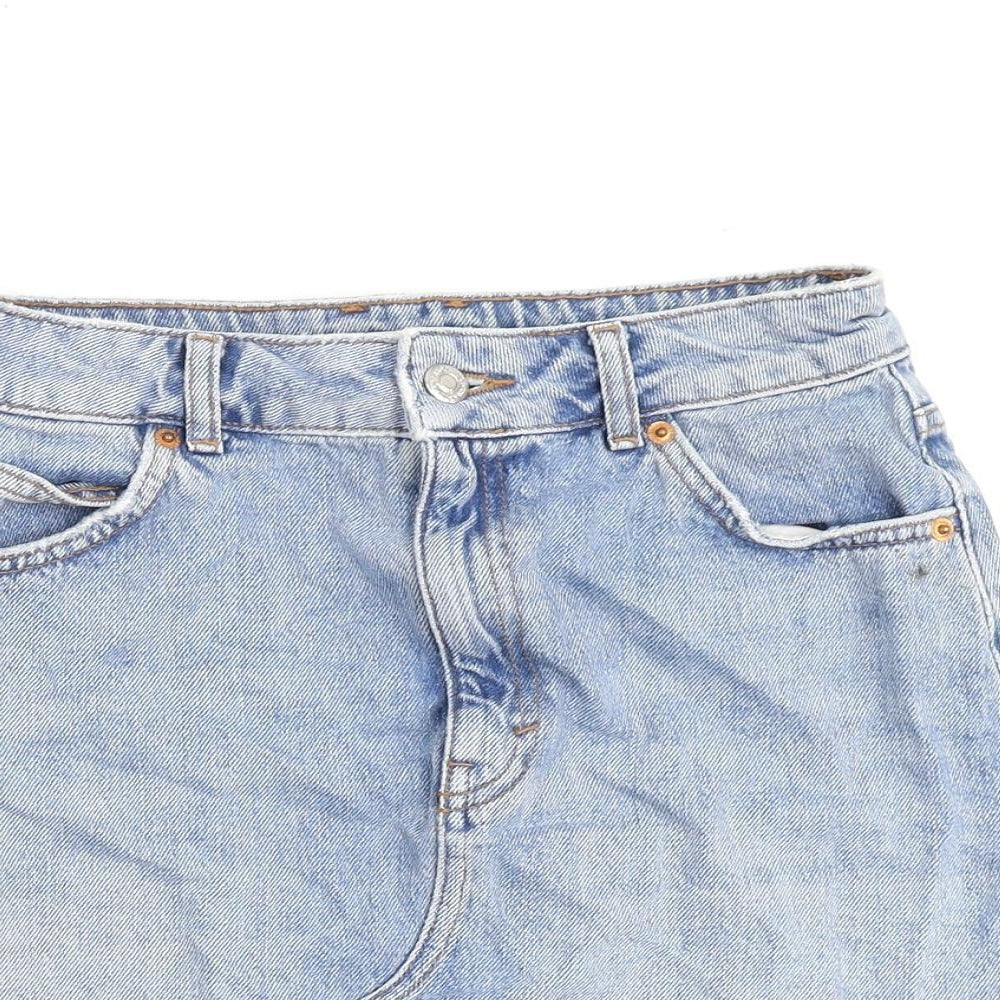 Womens UK Size 8 Topshop A-Line Denim Skirt