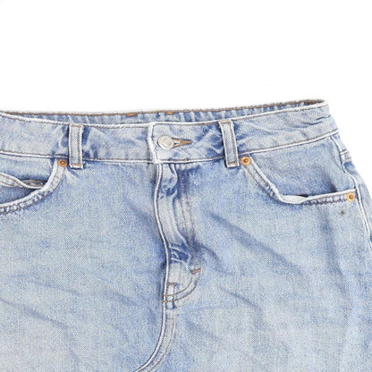 Womens UK Size 8 Topshop A-Line Denim Skirt