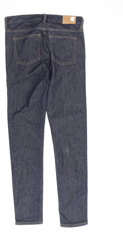 Womens UK Size 27 in Weekday Regular Fit Straight Blue Jeans