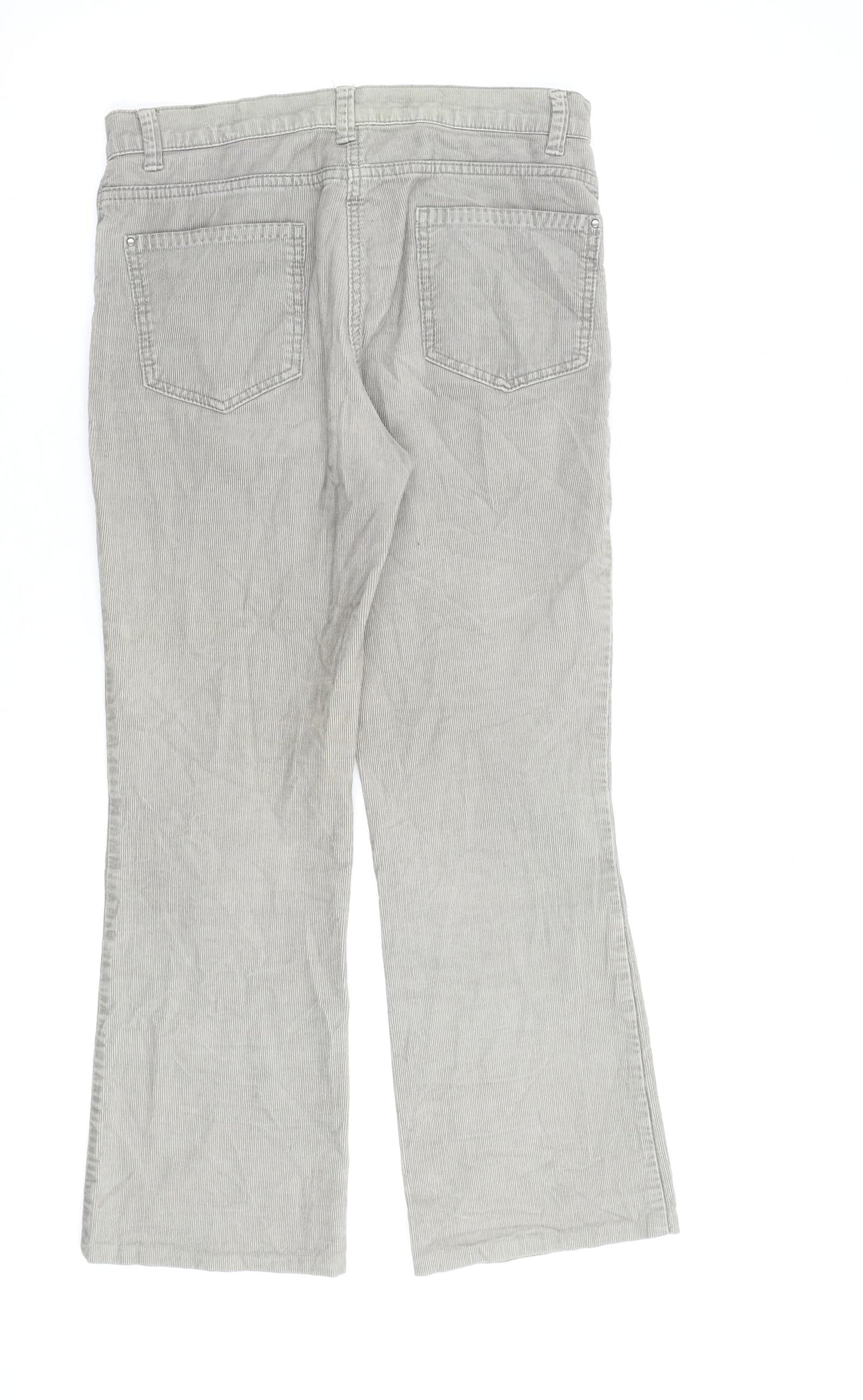 Womens UK Size 8 Marks and Spencer Regular Fit Straight Green Jeans