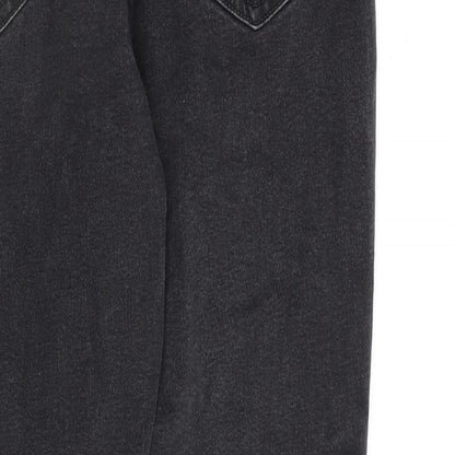 Denim & Co. Womens Grey Cotton Skinny Jeans Size 16 L28 in Regular Zip