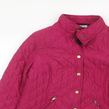 Womens UK Size 12 Classic Purple Quilted Coat