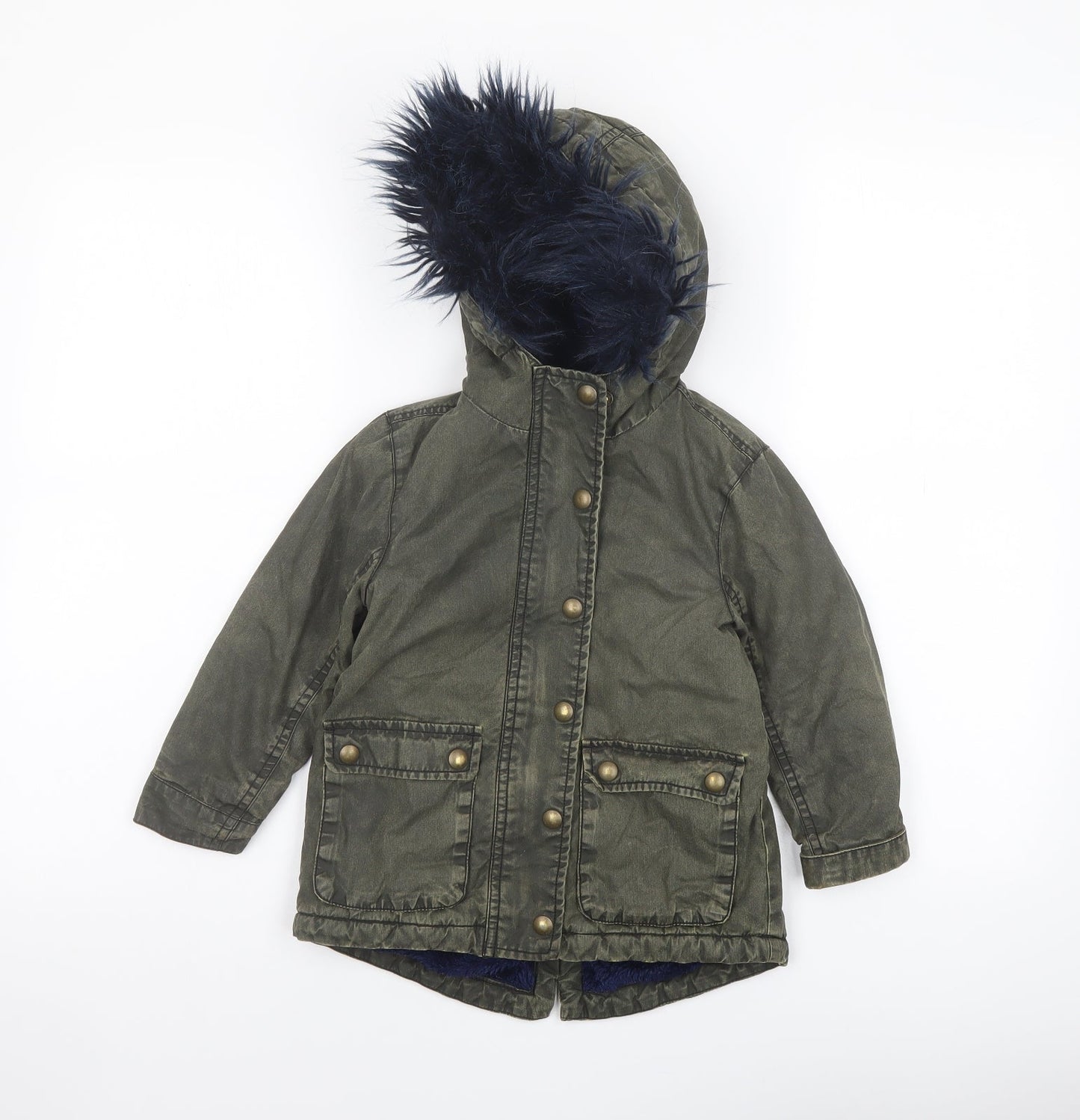 Arabella & Addison Girls Green Jacket Size 3-4 Years Zip
