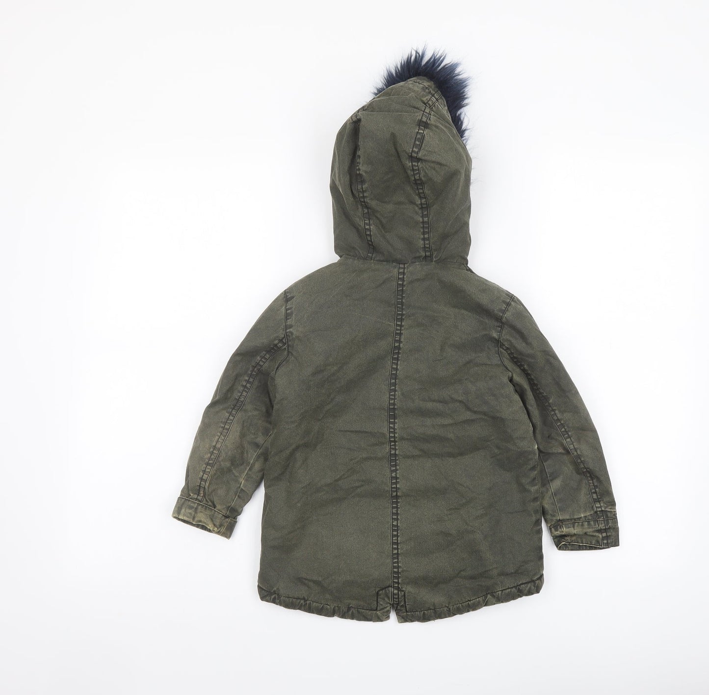 Arabella & Addison Girls Green Jacket Size 3-4 Years Zip