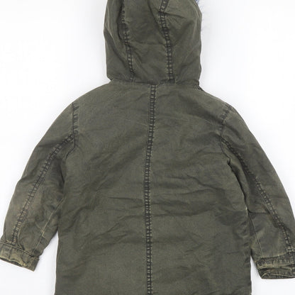 Arabella & Addison Girls Green Jacket Size 3-4 Years Zip