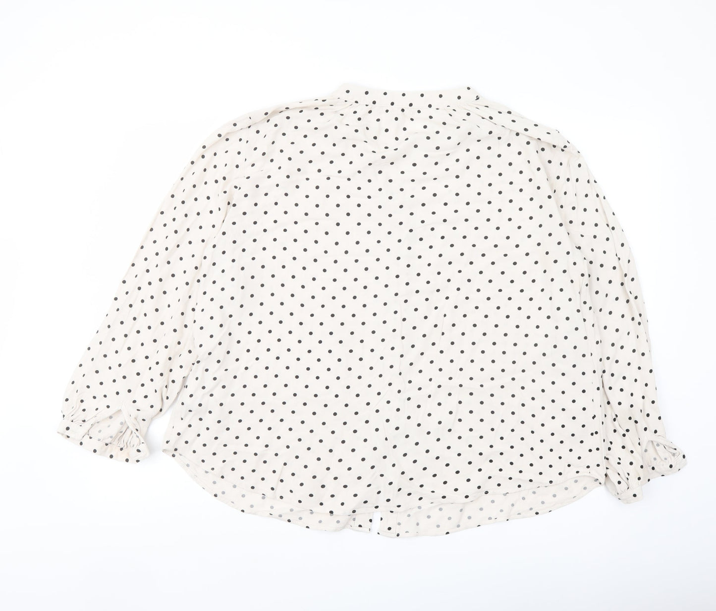 Womens UK Size M H&M Ivory Basic Blouse