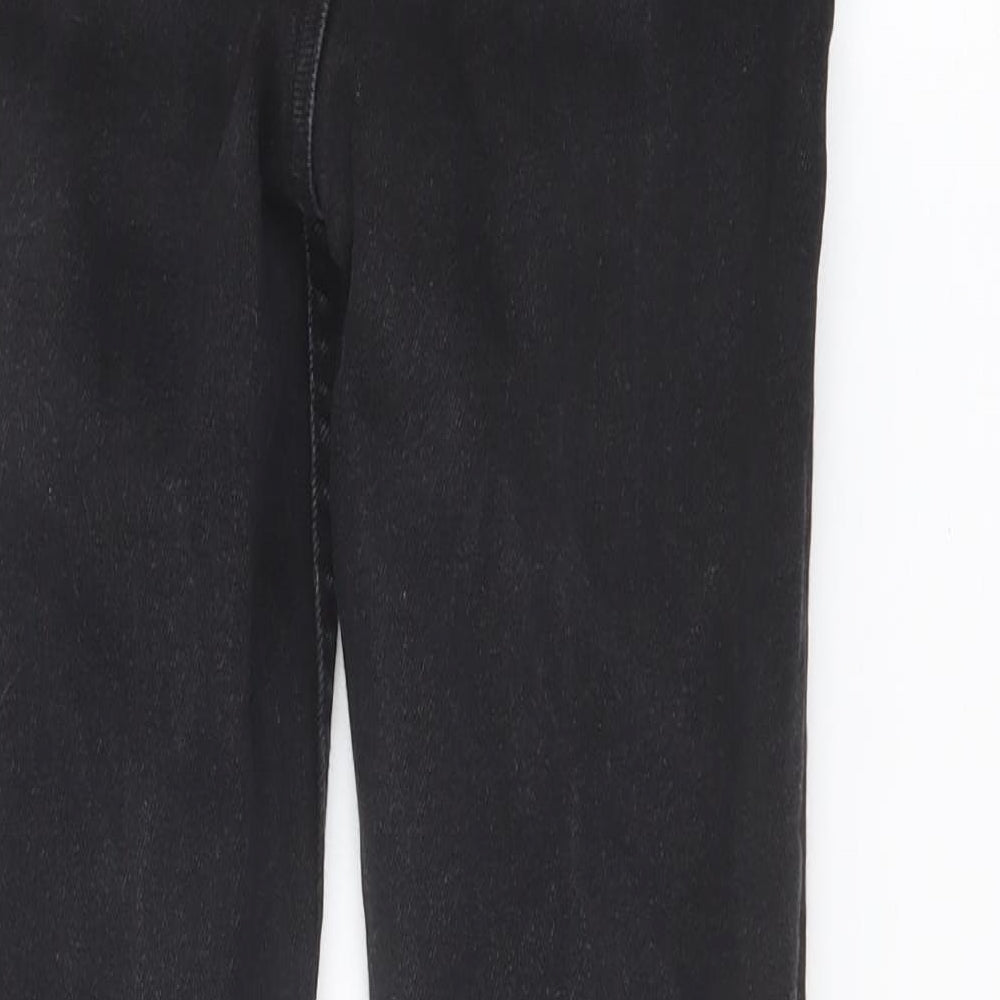 Zata Womens Black Cotton Skinny Jeans Size 8 L27 in Regular Button