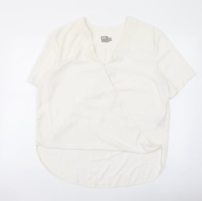 Womens UK Size 14 ASOS Ivory Basic Blouse