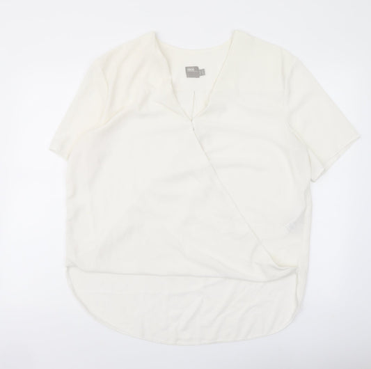 Womens UK Size 14 ASOS Ivory Basic Blouse