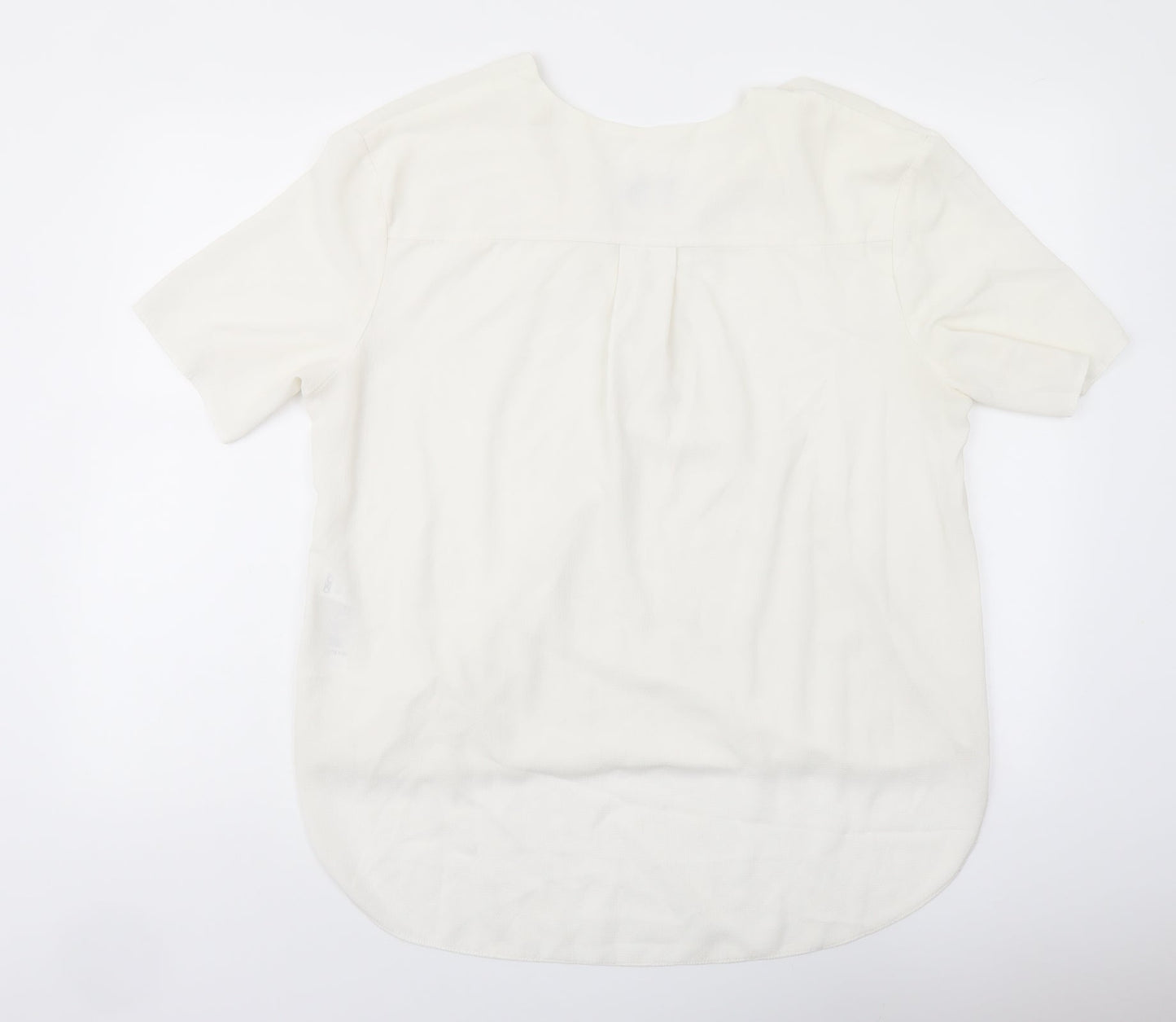 Womens UK Size 14 ASOS Ivory Basic Blouse