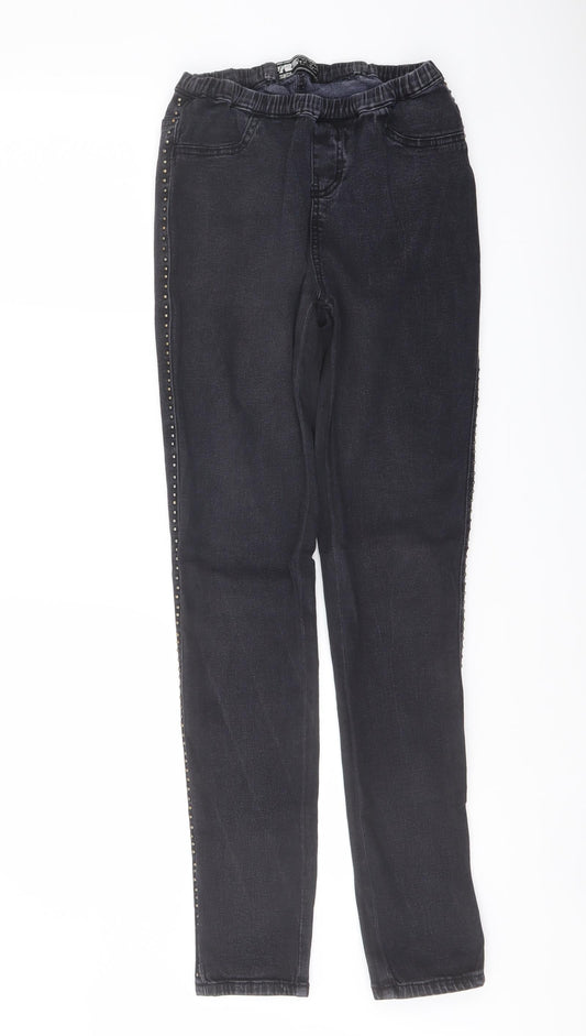 New Look Womens Blue Cotton Skinny Jeans Size 10 L30 in Regular