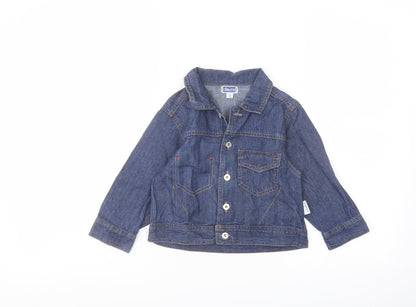 Chicco Baby Blue Jacket Size 18 Months Button