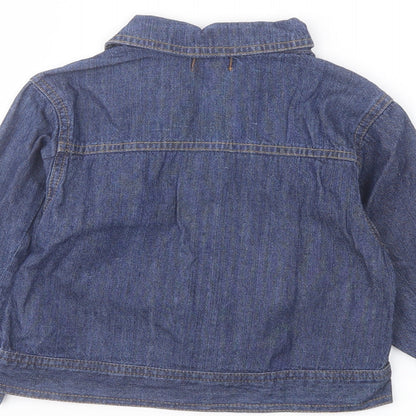Chicco Baby Blue Jacket Size 18 Months Button