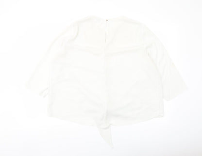 Womens UK Size 16 River Island White Basic Blouse