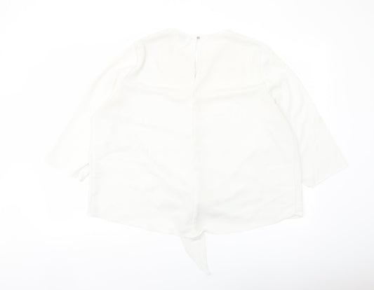 Womens UK Size 16 River Island White Basic Blouse