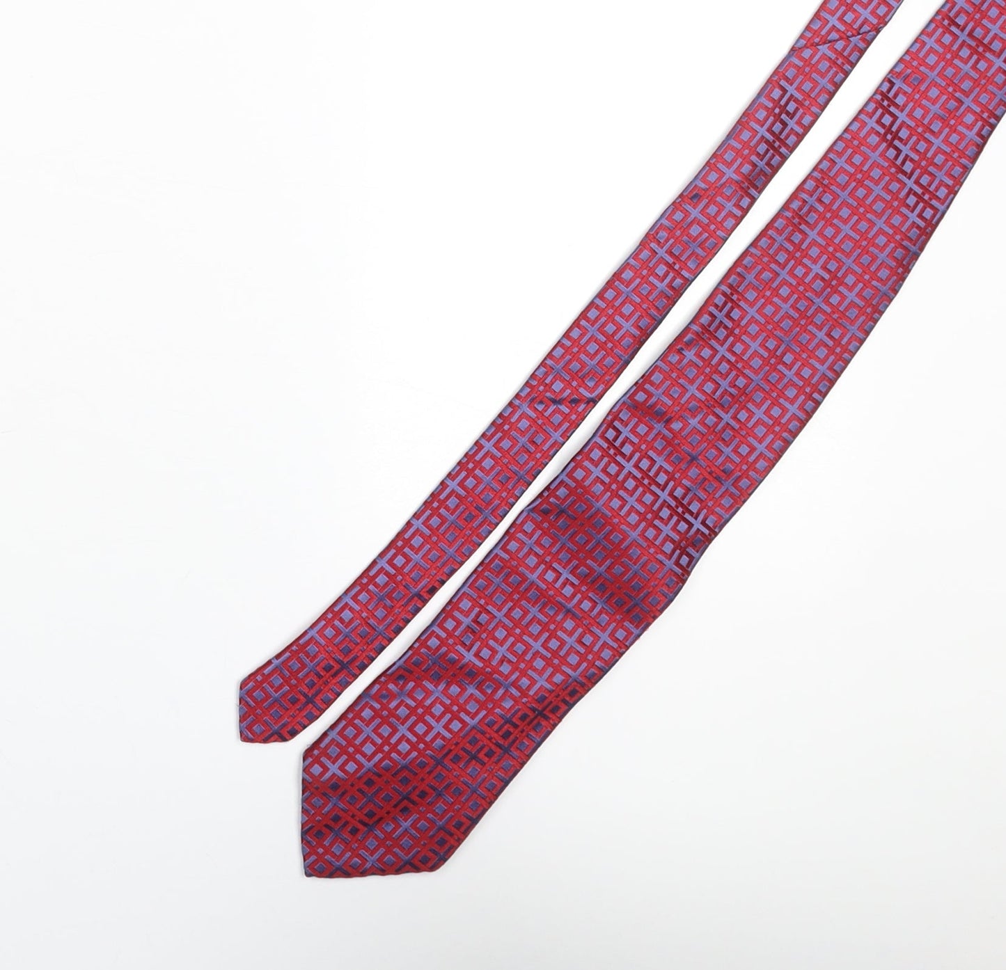 Mens Frangi Multicoloured Geometric  Pointed Tie