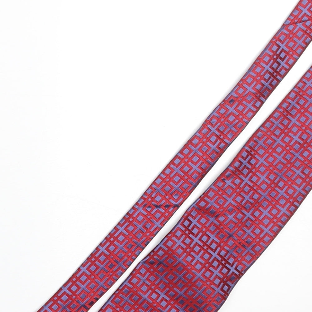 Mens Frangi Multicoloured Geometric  Pointed Tie