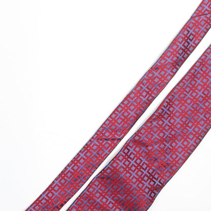 Mens Frangi Multicoloured Geometric  Pointed Tie
