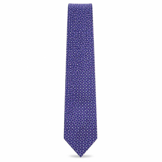 Mens Osborne Multicoloured Geometric  Pointed Tie