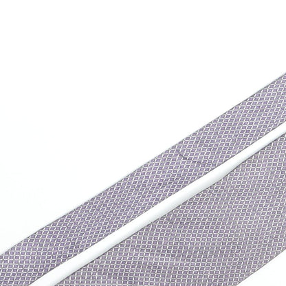 D'alembi Mens Purple Geometric Silk Pointed Tie One Size