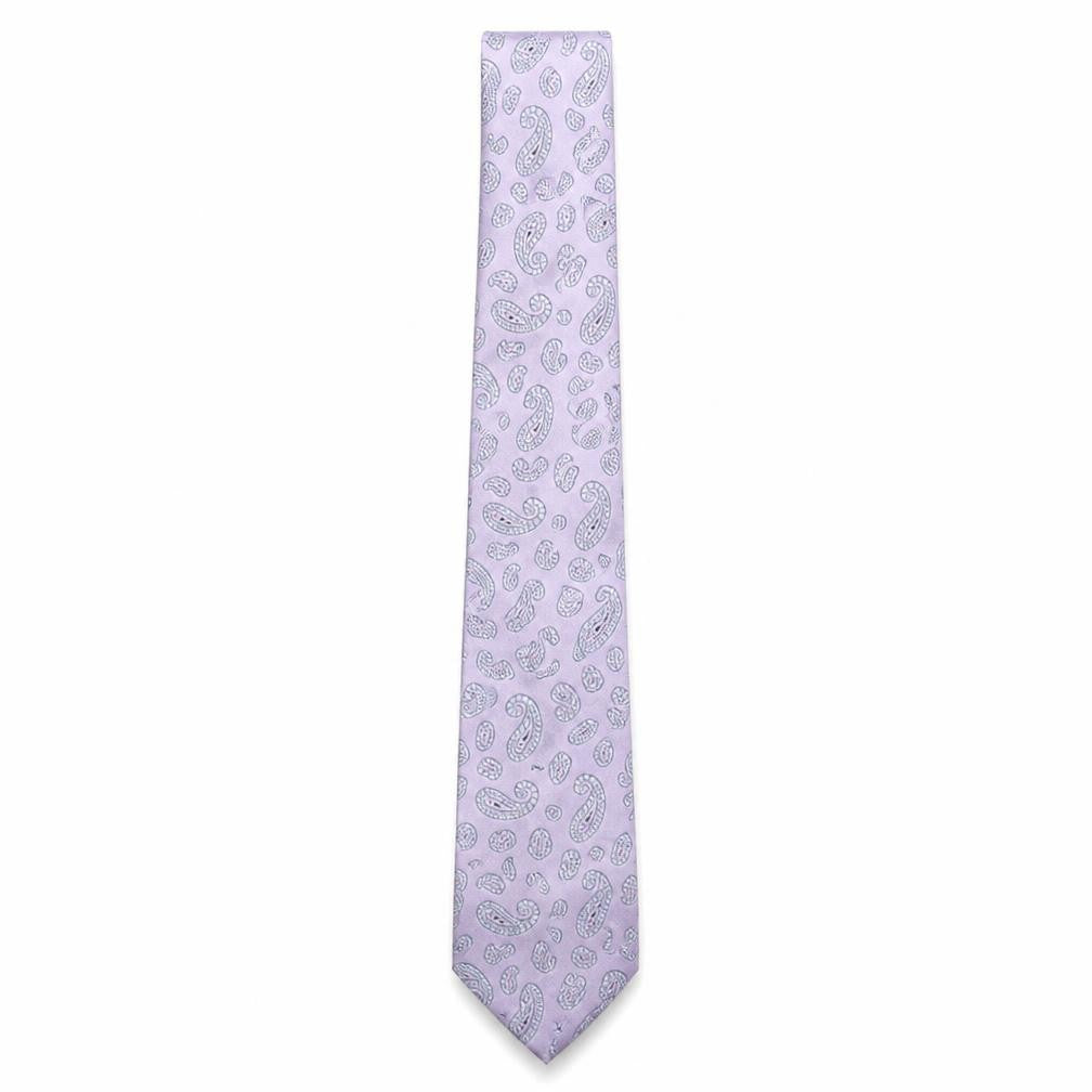 Mens Simon Carter Purple Geometric  Pointed Tie