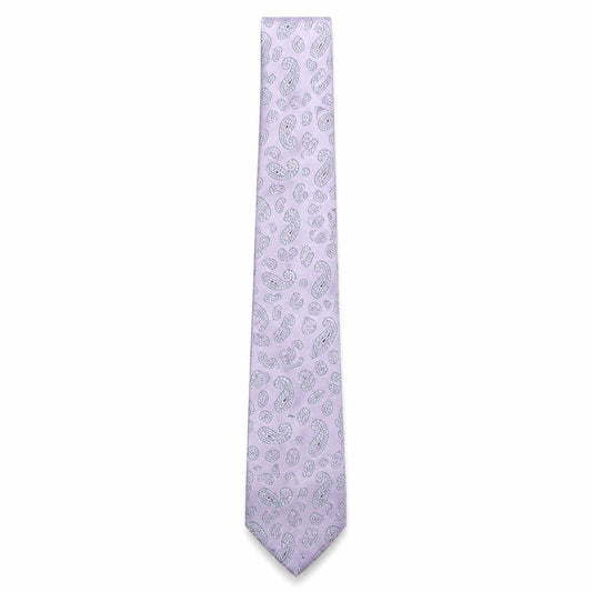 Mens Simon Carter Purple Geometric  Pointed Tie