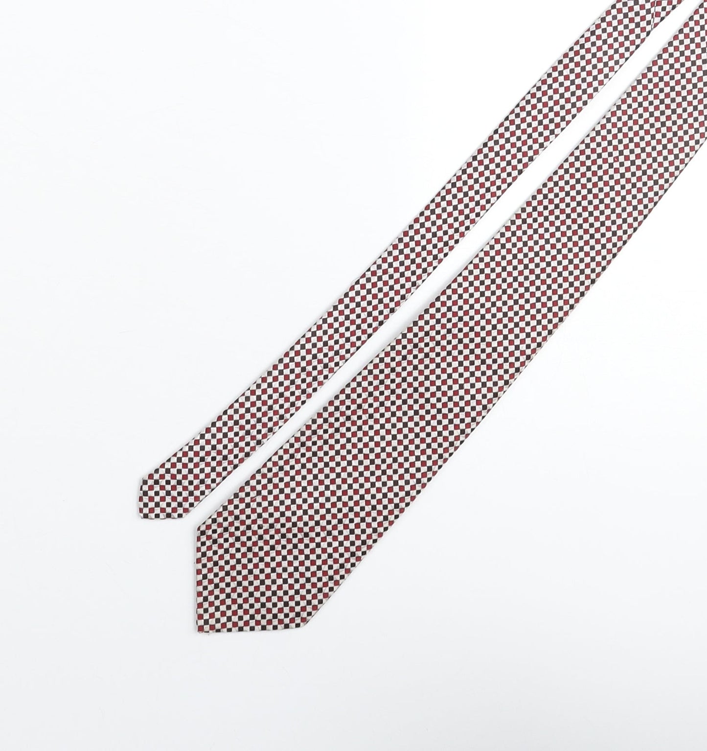 Pink Flamingo Mens Multicoloured Plaids & Checks Polyester Pointed Tie One Size