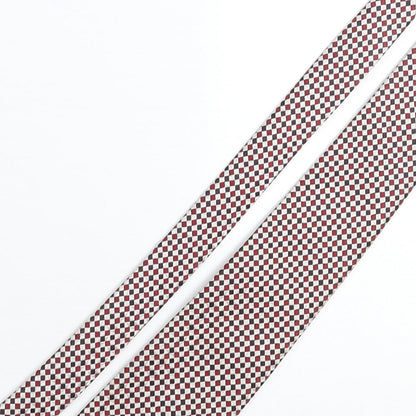 Pink Flamingo Mens Multicoloured Plaids & Checks Polyester Pointed Tie One Size