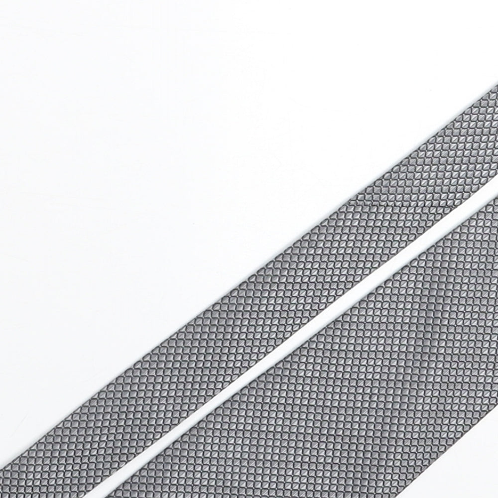 Michelle Hoche Mens Grey Geometric Silk Pointed Tie One Size