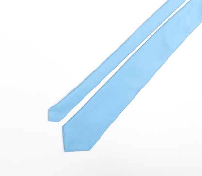 Marks and Spencer Mens Blue Polyester Pointed Tie One Size