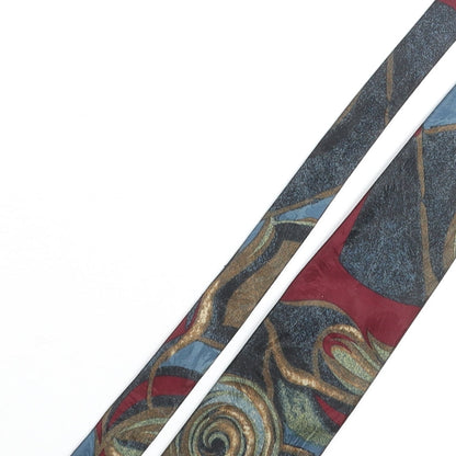 Jonelle Mens Multicoloured Geometric Polyester Pointed Tie One Size