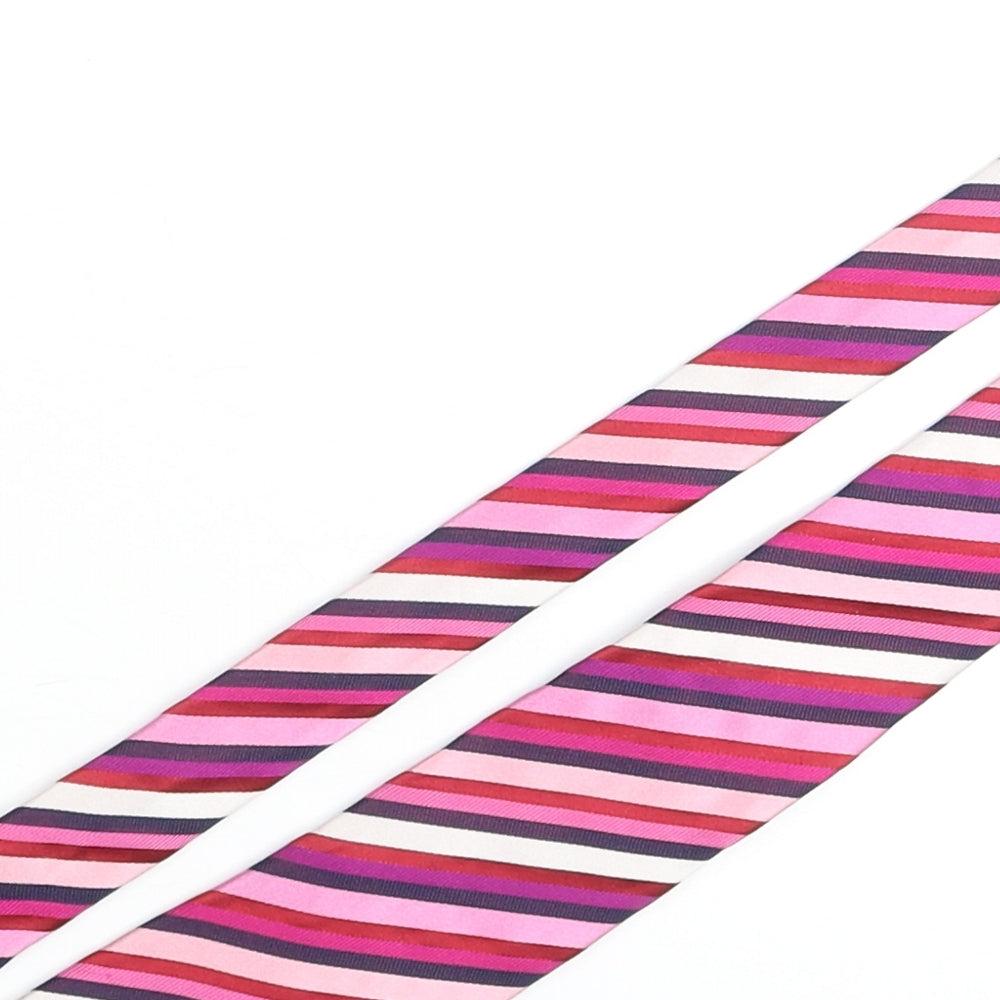 NEXT Mens Multicoloured Striped Silk Pointed Tie One Size