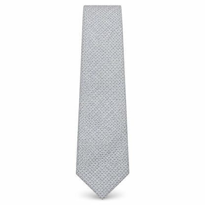 D'alembi Mens Green Geometric Silk Pointed Tie One Size
