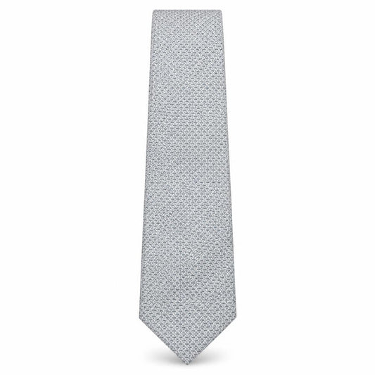 D'alembi Mens Green Geometric Silk Pointed Tie One Size