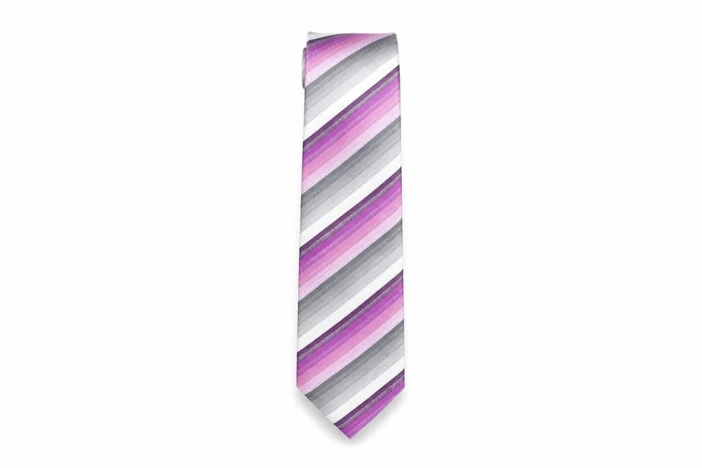 Dehavilland Mens Multicoloured Striped Silk Pointed Tie One Size