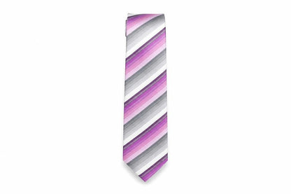 Dehavilland Mens Multicoloured Striped Silk Pointed Tie One Size