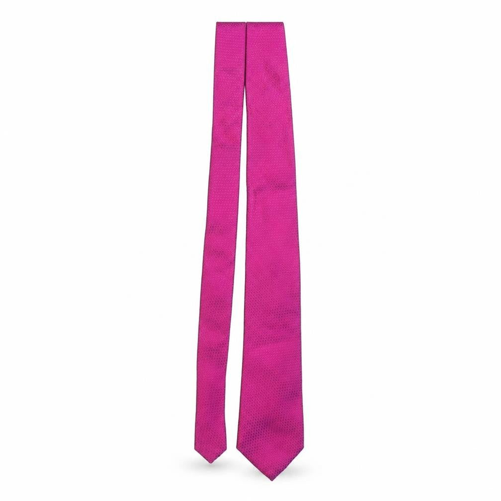Mens William Hunt Purple No Pattern  Pointed Tie