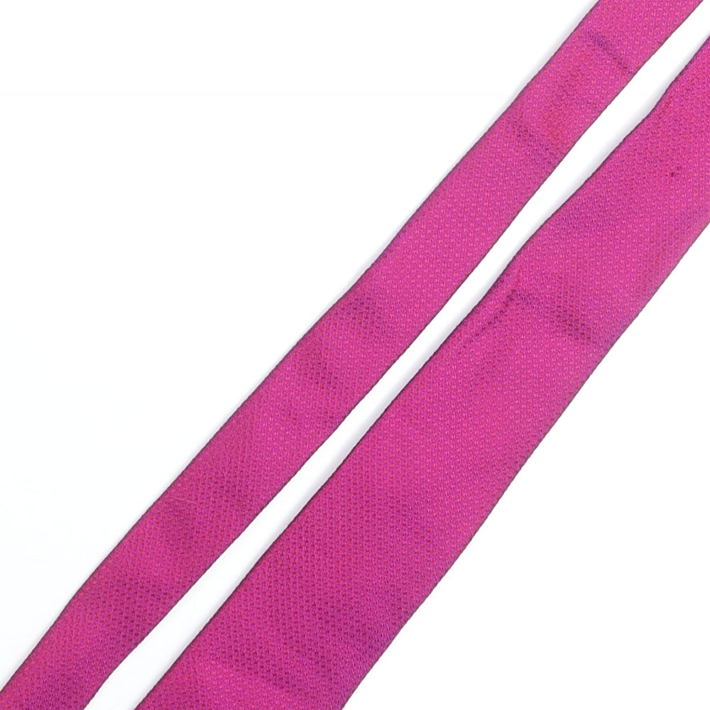 William Hunt Mens Purple Silk Pointed Tie One Size