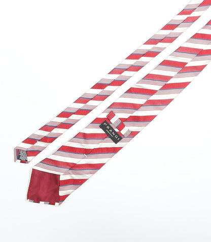 Mens Frangi Multicoloured Striped  Pointed Tie