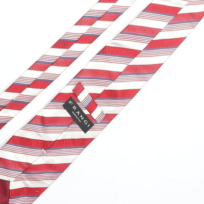 Mens Frangi Multicoloured Striped  Pointed Tie