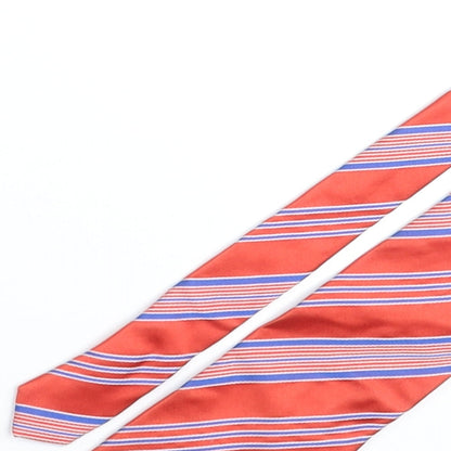 Mens Frangi Red Striped  Pointed Tie