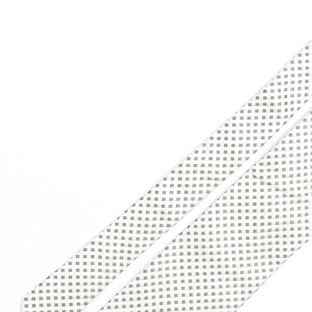 Profuomo Mens Grey Plaids & Checks Silk Pointed Tie One Size